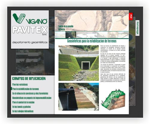 Sezione Presentazione Pavitex