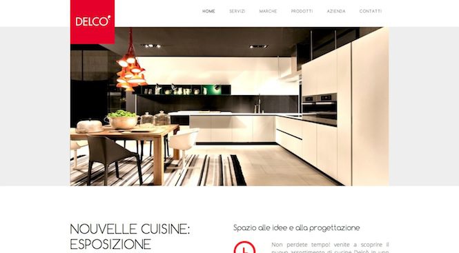 Costruzione sito web Delcò Mobili