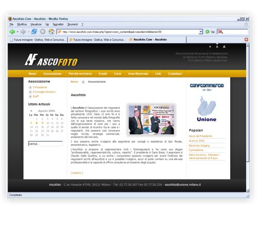Costruzione sito Ascofoto