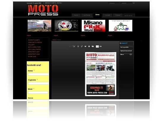 Costruzione sito web Moto-Press