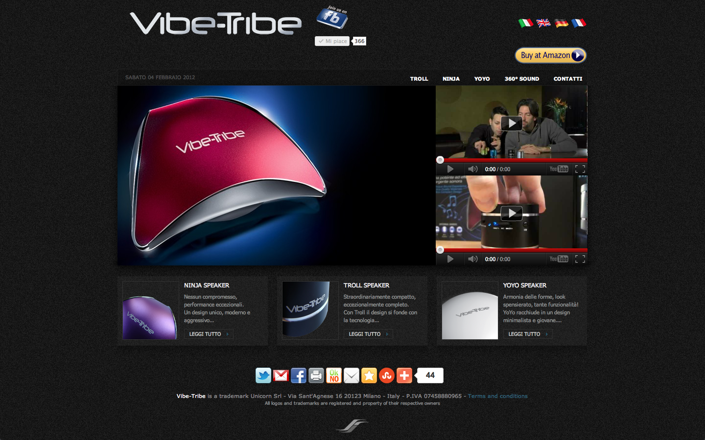 Costruzione sito web Vibe-Tribe.it