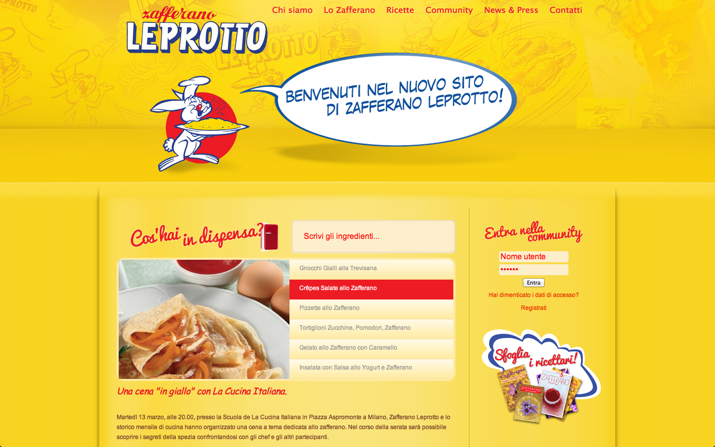 Costruzione sito web Zafferano Leprotto